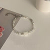 Image of Women's Fashion Temperament Pearl Heart Bracelet Shopping