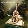 Image of Robotime ROKR Magic Cello Mechanical Music Box Moveable Stem Funny Creative Toys For Child Girls 3D Wooden Puzzle AMK63 Shopping