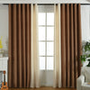 Image of Factory direct stitching simple solid chenille curtain high shading curtain finished living room bedroom curtains Shopping