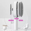 Image of Self Cleaning Hair Brush For Women Massage Scalp Promote Blood Circulation Anti Hair Loss 3D Hair Growth Comb Hairbrush Self-Cleaning Hair Brush   3D Air Cushion Massager Brush   Airbag Massage Comb B Shopping111