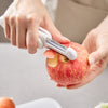 Image of 3 In 1 Multifunctional Rotary Paring Knife 360 Rotating Stainless Steel Peeler And Grater Kitchen Gadgets Multifunctional Paring Knife Stainless Steel Paring Knife For Peeling Shredding Shopping