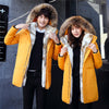 Image of new down jacket men's long section Korean youth lovers men's winter large size coat thickening Shopping