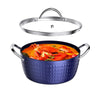 Image of Casserole Dish, Induction Saucepan With Lid, 24cm 2.2L Stock Pots Non Stick Saucepan, Aluminum Ceramic Coating Cooking Pot Free, Suitable For All Hobs Types,  Amazon Banned Shopping