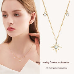 S925 Sterling Silver Starry Clavicle Chain Shopping