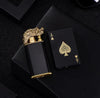 Image of Creative Personality Cool Playing Cards Inflatable Electronic Windproof Lighter Shopping