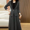 Image of Autumn And Winter Plaid Woolen Classic Style Suit Women Shopping