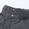 Image of Pleated Design Loose Casual Pocket Zipped Stand Collar Cotton-padded Coat Shopping