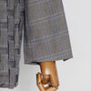 Image of Personalized Grey Plaid Jacket With Heavy Pleating Shopping