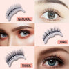 Image of Self Adhesive False Eyelashes Thick Without Glue Shopping