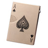 Image of Creative Personality Cool Playing Cards Inflatable Electronic Windproof Lighter Shopping