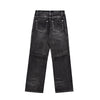 Image of Washed Old Wide Leg Denim Trousers For Men Shopping