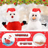 Image of Santa Plush Snowman Plush Toy Reversible Christmas Santa Claus Double Side Stuffed Plushie Soft Doll New Year Birthday Gift for Kids Amazon Platform Banned Shopping