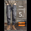 Image of American Retro Ankle-tied Jeans Men Shopping