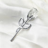 Image of Crystal Metal Rose Valentine's Day Small Gift Wedding Shopping