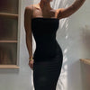 Image of New Women's Sling Temperament Long Fashion Slim Dress Shopping