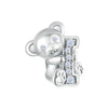 Image of Valentine's Day Cute Bear Love Beaded S925 Sterling Silver Diy Scattered Beads Girlfriend's Accessories Shopping