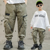 Image of Drawstring Zipper Children's Casual Pants Shopping