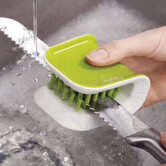 U-Shaped Knife And Cutlery Cleaner Brush Home Kitchen Cleaning Brushes Bristle Scrub Kitchen Washing Shopping