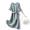 Image of Heavyweight Silk Dress Feminine Lace Up Shopping