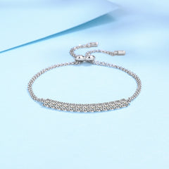 S925 Moissanite Silver Bracelet Female