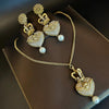 Image of Vintage Cupid Earrings Necklace High-grade Diamond-embedded Carved Glaze Ornament Shopping