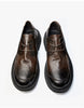 Image of Men's Shoes Leather Round Head Breathable Retro British Casual Leather Shoes Shopping