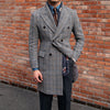 Image of Retro High-quality Wool Plaid Polo Coat Shopping