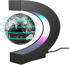 Magnetic Levitating Globe With LED Light - For Kids Adults Learning - 3.5 Inch Floating Globe Decor, Perfect Cool Gift In Office Home Shopping