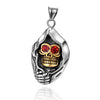 Image of Skull Head Pendant Stainless Steel Ornament Men's Titanium Steel Necklace Shopping