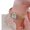 Image of Wheat Table Simple Temperament Small Square Gold Watch Shopping