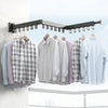 Image of Drying Rack Clothing Wall Mounted, Clothes Drying Rack, Retractable Clothesline Indoor, Laundry Room Organization, Space-Saver, Collapsible Clothes Hanging Rack Shopping