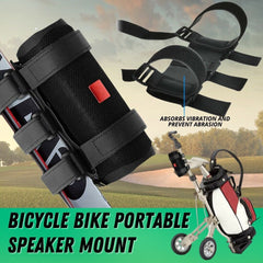 Bicycle Portable Bluetooth Speaker Mount For Golf Cart Bike Strap Accessories Shopping