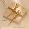 Image of Creative Asymmetric Simple Women's Long Earrings Shopping