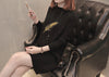 Image of Mid-length Feather Letter Long Sleeve Loose-fitting Women's Knitwear Sweater Shopping