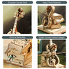 Image of Robotime ROKR Magic Cello Mechanical Music Box Moveable Stem Funny Creative Toys For Child Girls 3D Wooden Puzzle AMK63 Shopping