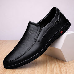 Cowhide Men's Business Casual Leather Shoes Breathable And Comfortable Shopping