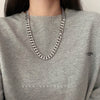 Image of Thick Cuban Link Chain Titanium Steel Necklace Clavicle Chain Shopping