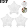 Image of 3PCS Silicone Starfish-shaped Sink Drain Filter Bathtub Hair Catcher Stopper Drain Hole Filter Strainer For Bathroom Kitchen Toilet Shopping