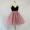 Image of Black Tulle-Layered High-Waist A-Line Skirt, Women's Tutu Skirt Mesh Splicing Skirt Multi-layer Cake A-line Pleated Skirt Fairy Skirt Shopping