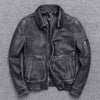 Image of Thick leather Casual Make old leather jacket Shopping