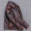 Image of Thick leather Casual Make old leather jacket Shopping