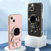 Image of 3D Astronaut Phone Case Anti-Drop Electroplating Bracket Shopping