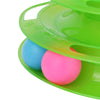 Image of Pet Cat Crazy Ball Disk Interactive Toys Amusement Plate Trilaminar Funny Toy Shopping