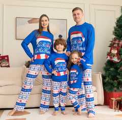 Matching Family Pajamas Sets Christmas PJ's Letter Print Top And Plaid Pants Jammies Sleepwear Shopping