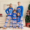 Image of Matching Family Pajamas Sets Christmas PJ's Letter Print Top And Plaid Pants Jammies Sleepwear Shopping