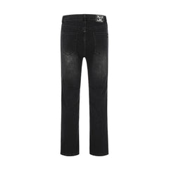 Pure Color Jeans Men's American Retro