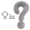 Image of 3me Lifestyle Portable Question Mark Pillow Memory Foam Travel Neck Pillows Ergonomic Neck Support Cushion For Sleeping Rest On Airplane Car Train And At Office And Home Use Shopping