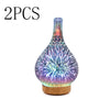 Image of 3D Glass Aroma Diffuser Colorful Lamp Humidifier Night Light Shopping111