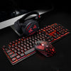 Image of usb desktop wired luminous keyboard and mouse set Shopping