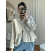 Image of Xiaoxiang Style Hepburn Style Shirt Collar Tweed Jacket Women Shopping